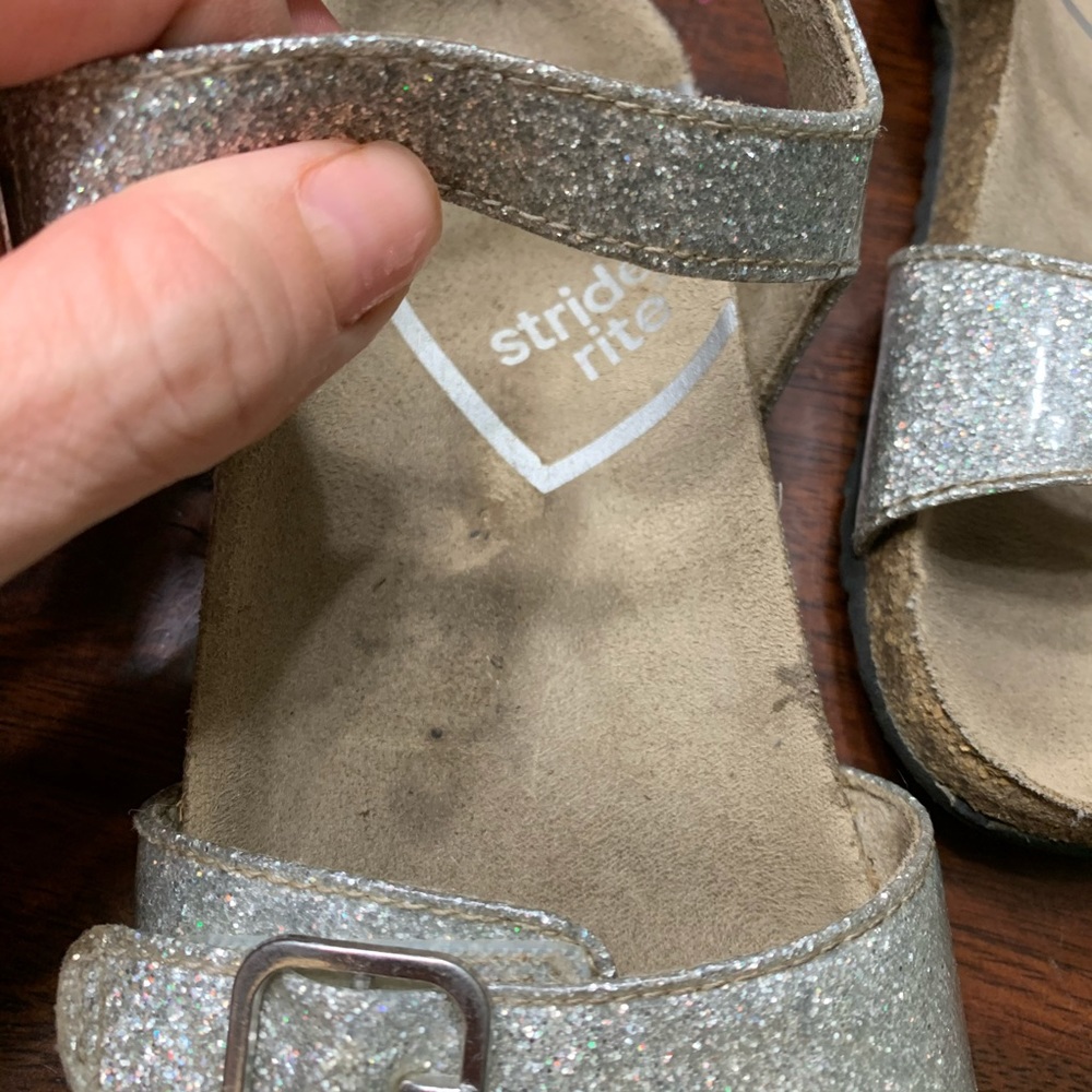 Stride Rite Girls SR Zuly Sandal Glitter Sz 13 - Picture 3 of 8